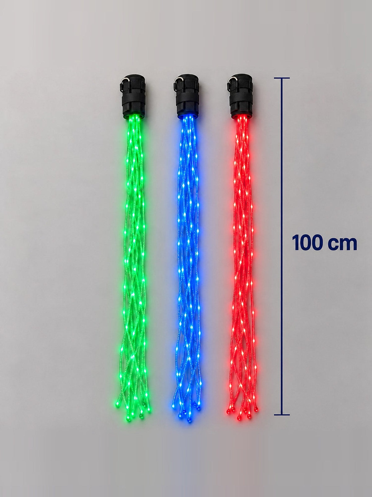 Lumare Glow-Schweif: 100 cm lange Lichtstränge in drei Farben